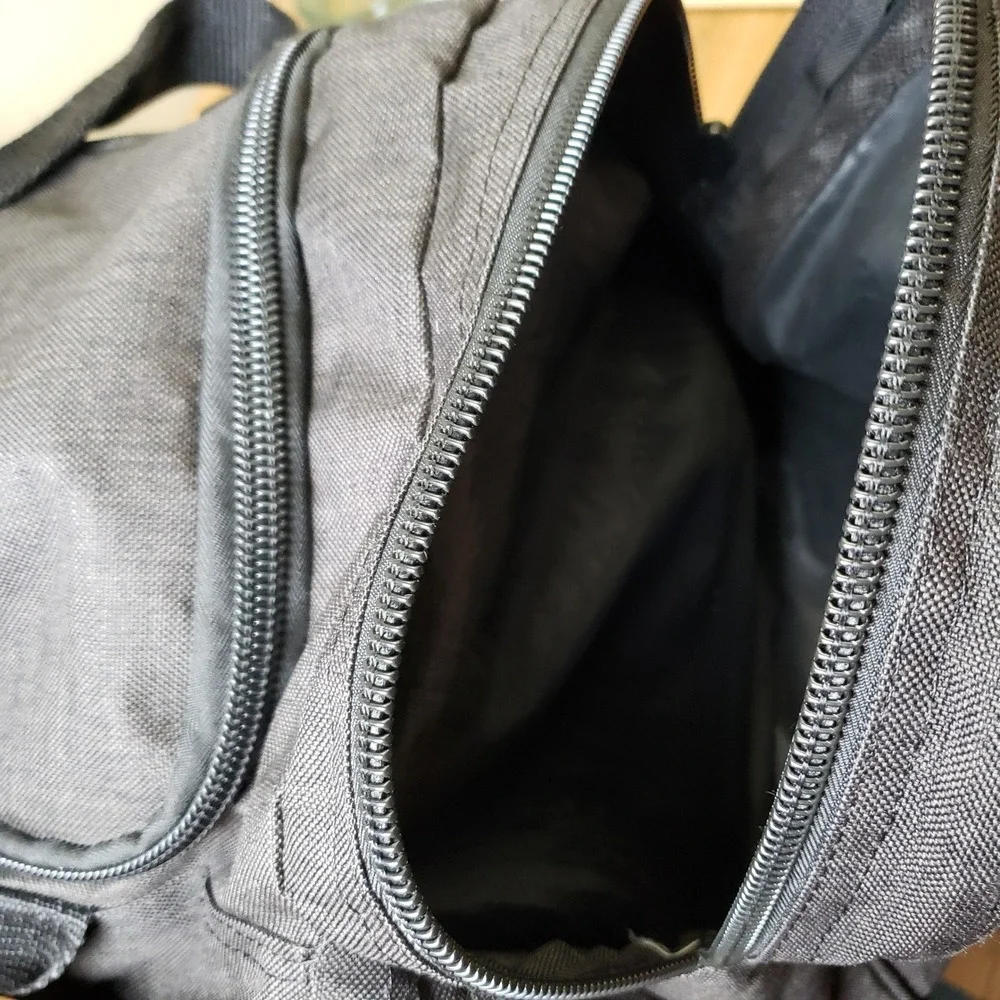 Rehobot Large Duffle Bag Weekender Black  Travel Simple Multipocket Top Handle